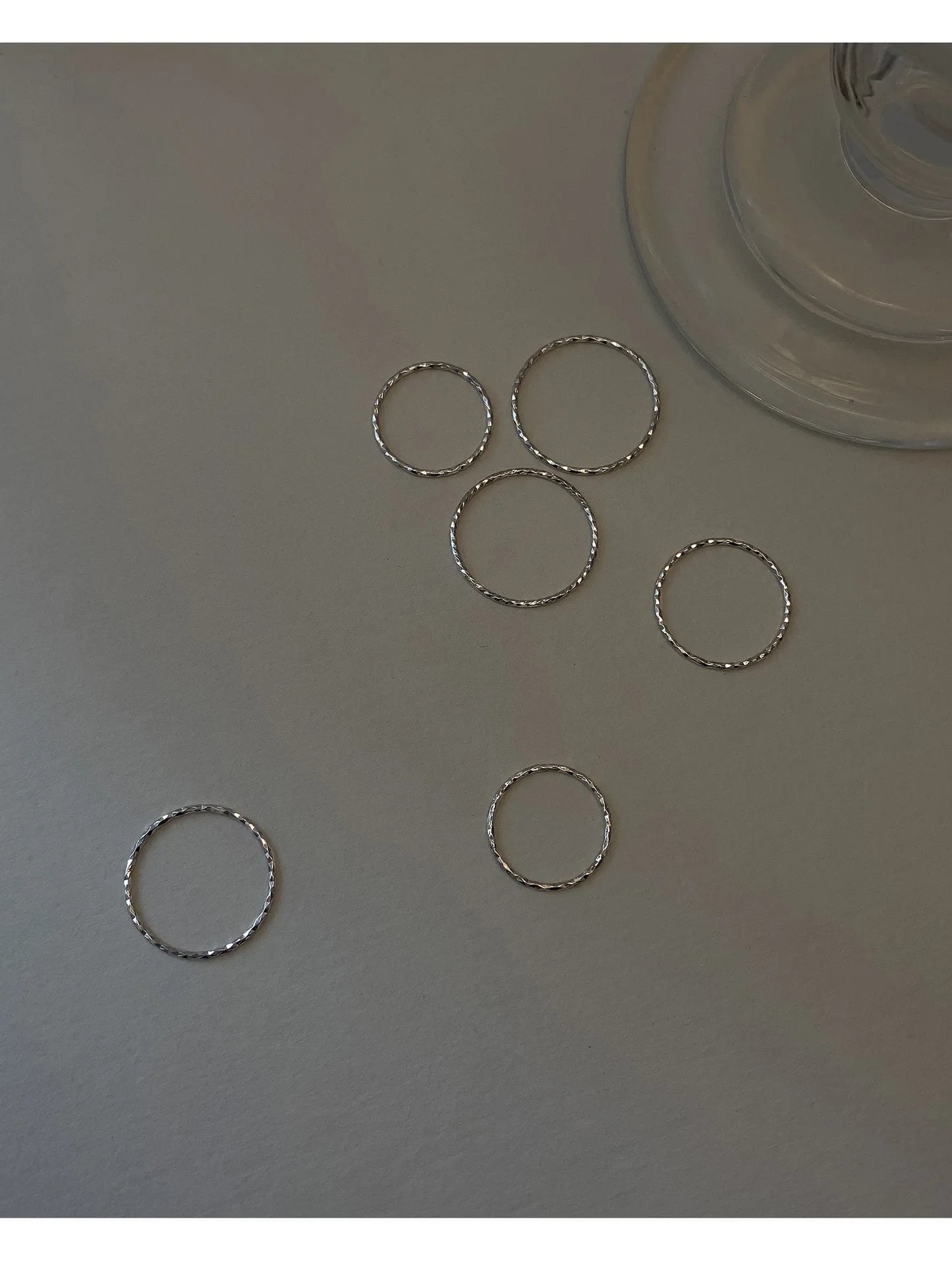 Sterling Silver Round Rings