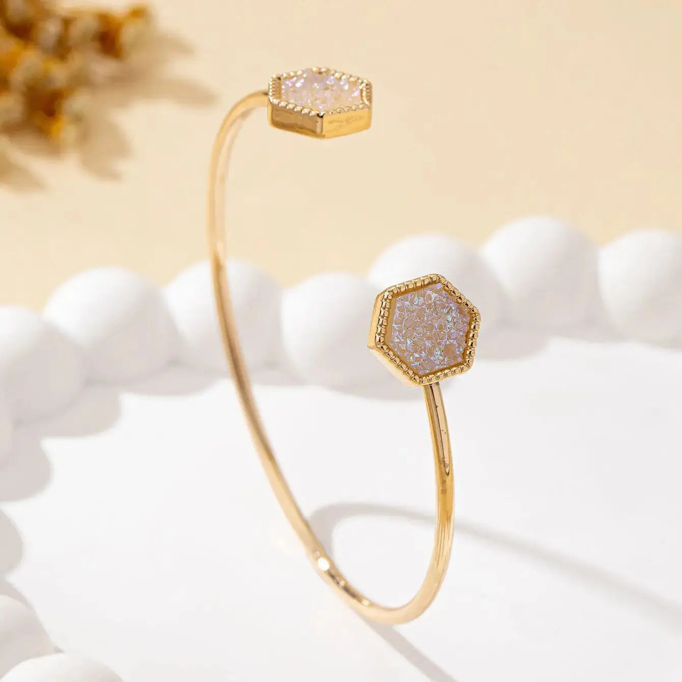 Women Fashion Open Adjustable Resin Inlaid Bracelet My Store