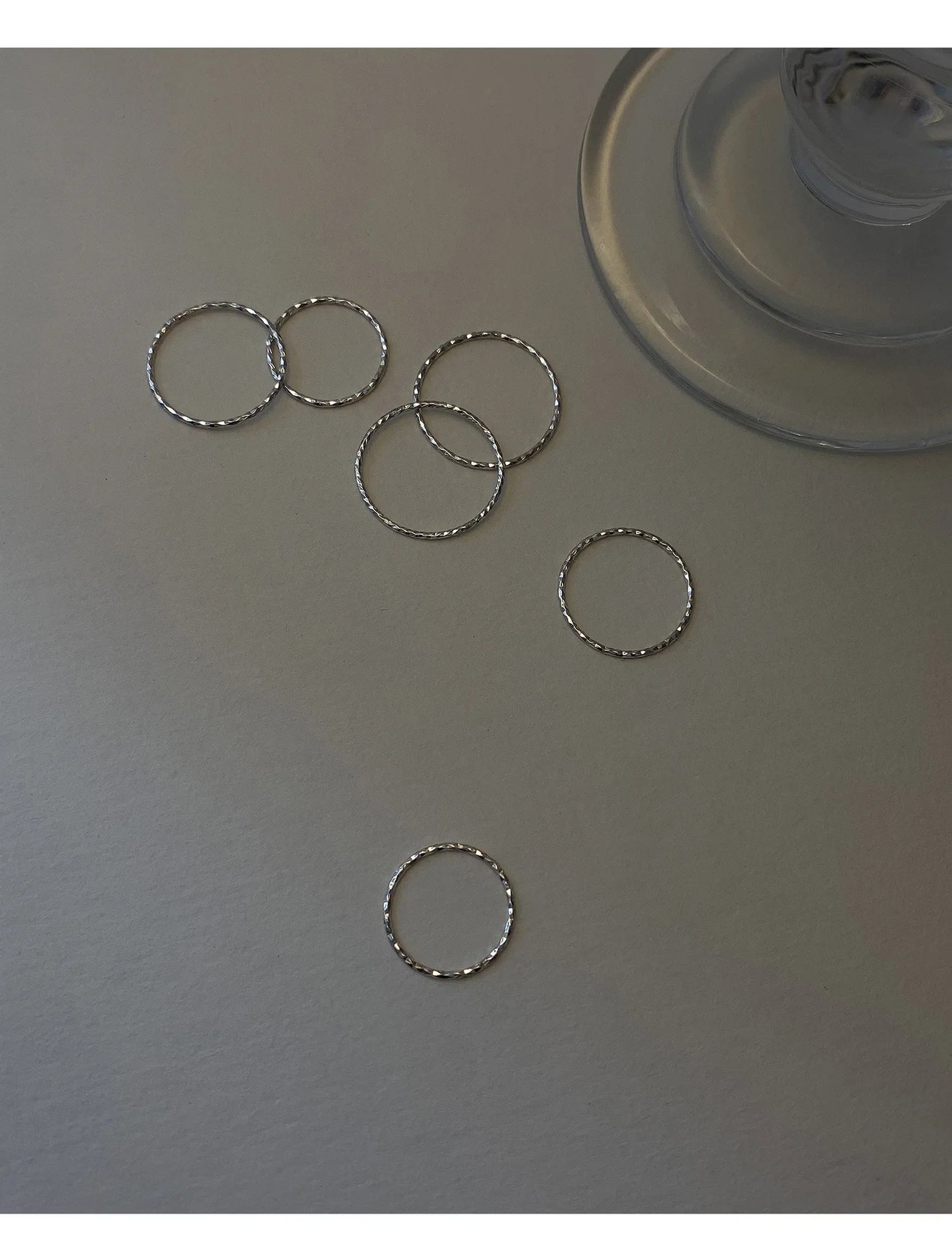 Sterling Silver Round Rings