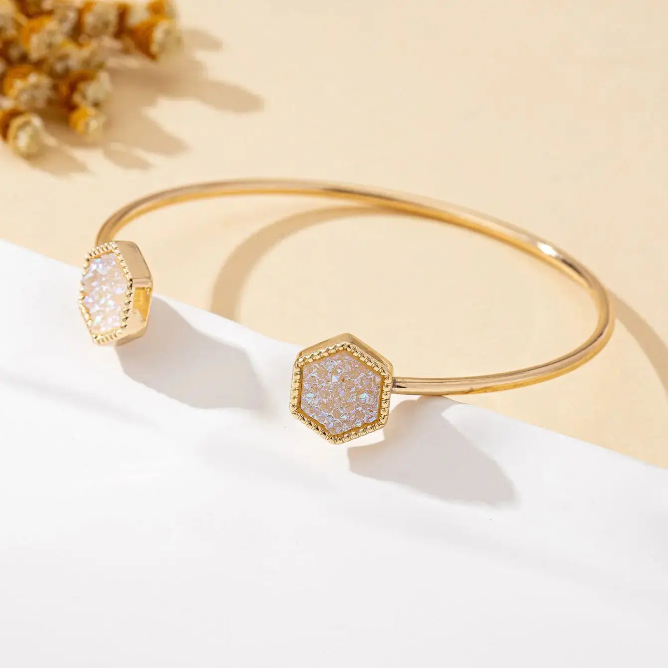 Women Fashion Open Adjustable Resin Inlaid Bracelet My Store