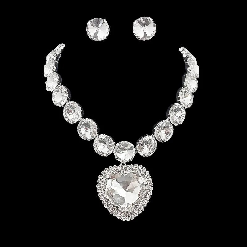 Necklace, earring, jewelry set