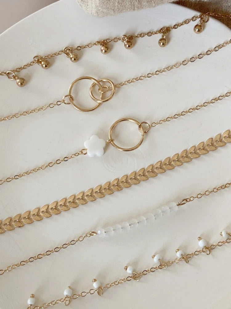 Trendy 6-Piece Stackable Bracelet