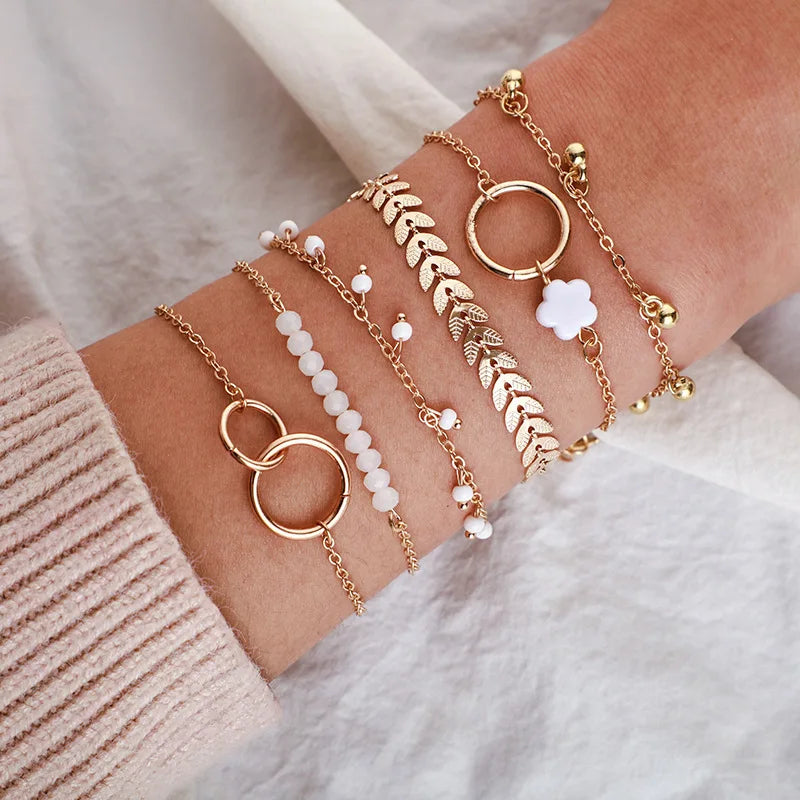 Trendy 6-Piece Stackable Bracelet