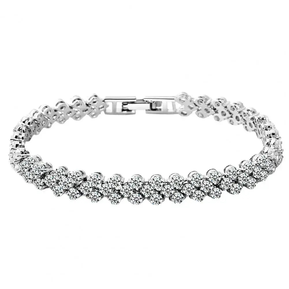Elegant Women Chain Bracelet Cubic Zircon Rhinestone My Store