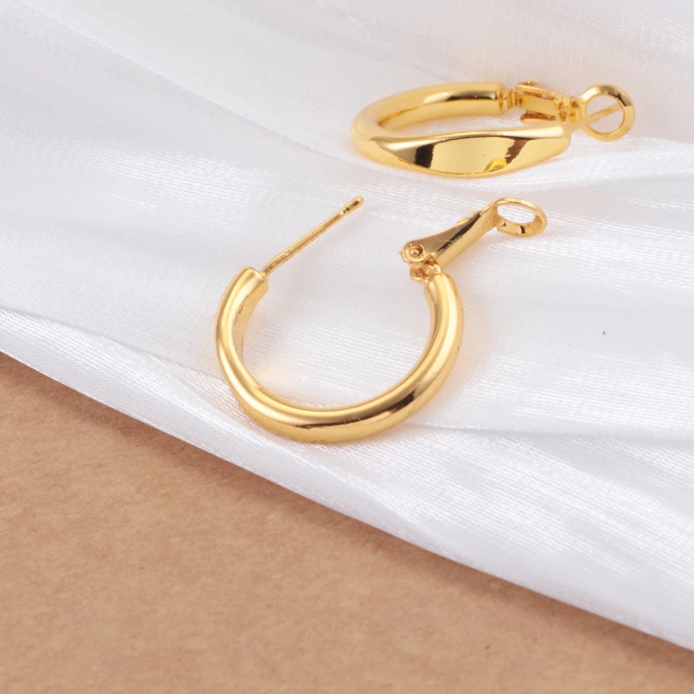 Silver Round Earrings