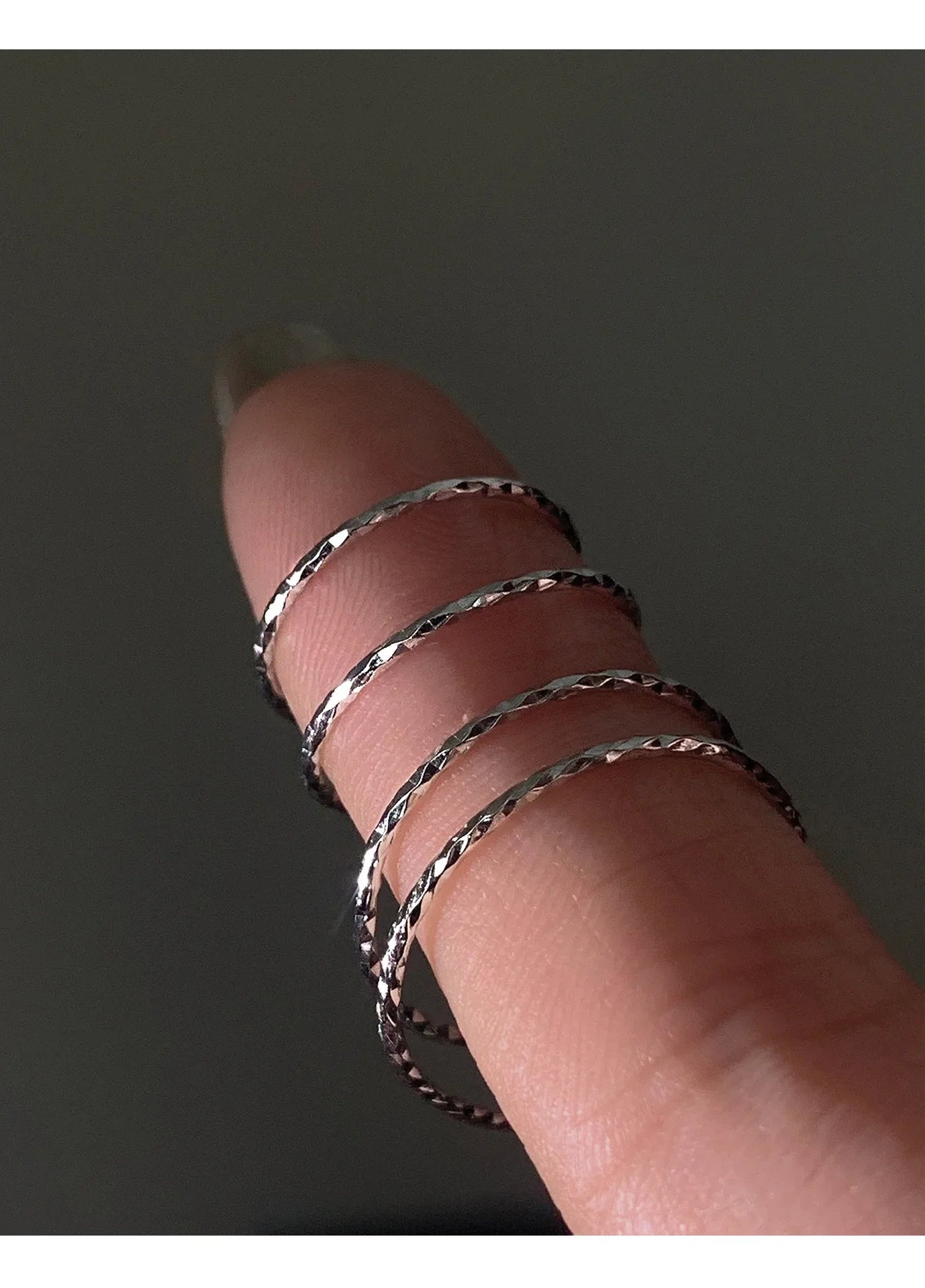 Sterling Silver Round Rings