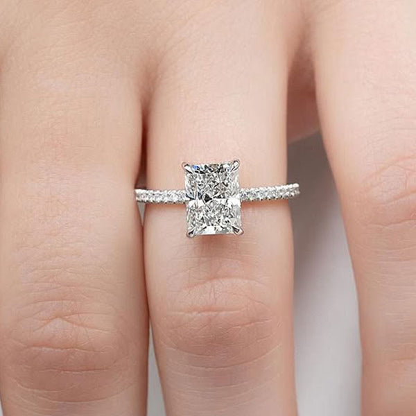 Aurellia Radiant Promise Ring White Gold