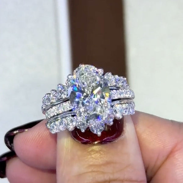 Aurellia Oval Jacket Band Set Yellow Gold