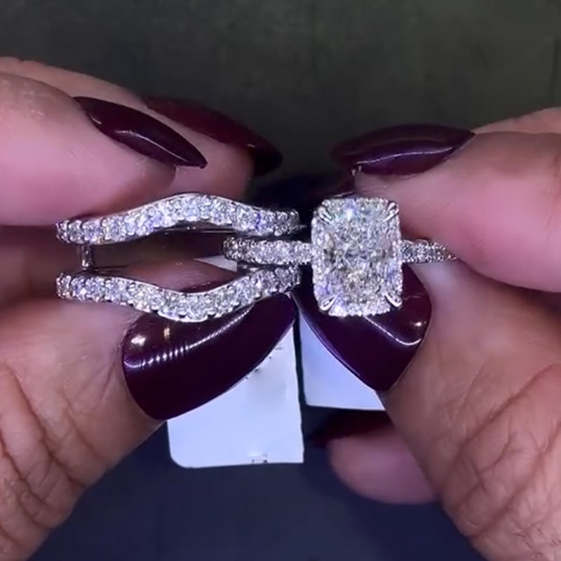 Aurellia Radiant Halo Insert Set White Gold