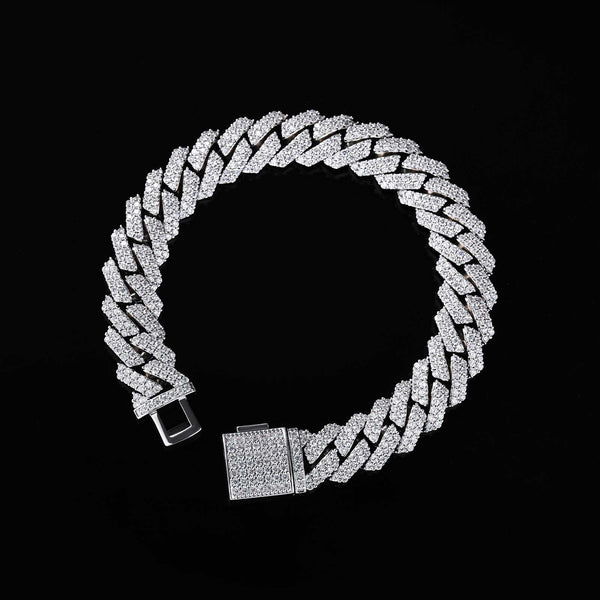 Aurellia 12mm Miami Cuban White Gold Big