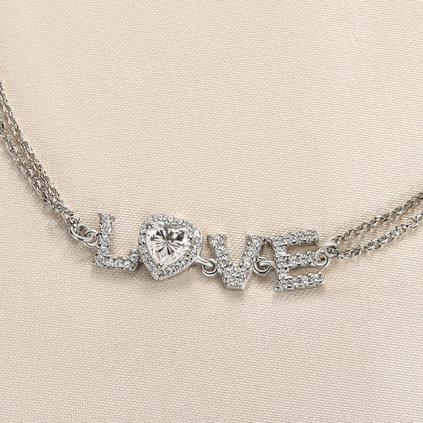 Aurellia Moissanite Heart Shaped White Gold