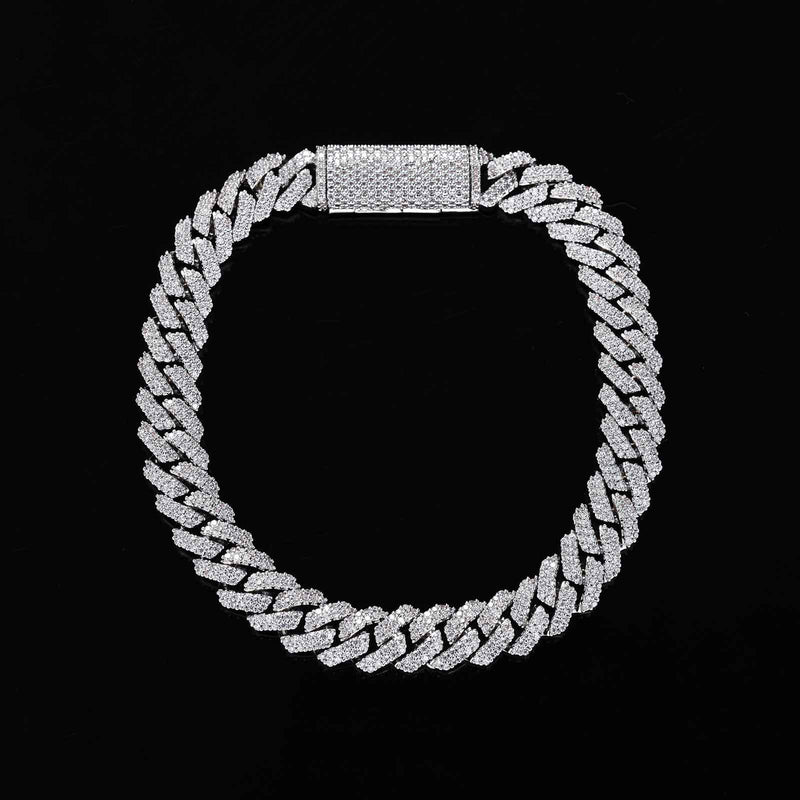 Aurellia 8mm Miami Cuban White Gold
