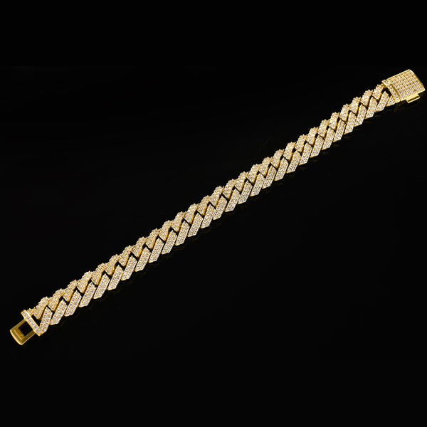 Aurellia 12mm Miami Cuban White Gold Big Alt