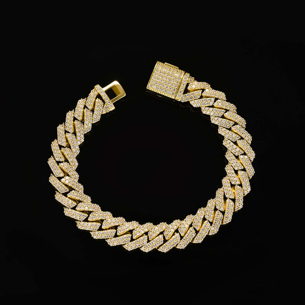 Aurellia 12mm Miami Cuban Yellow Gold Big