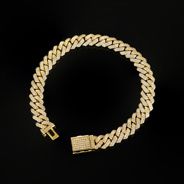 Aurellia 8mm Miami Cuban Yellow Gold Big