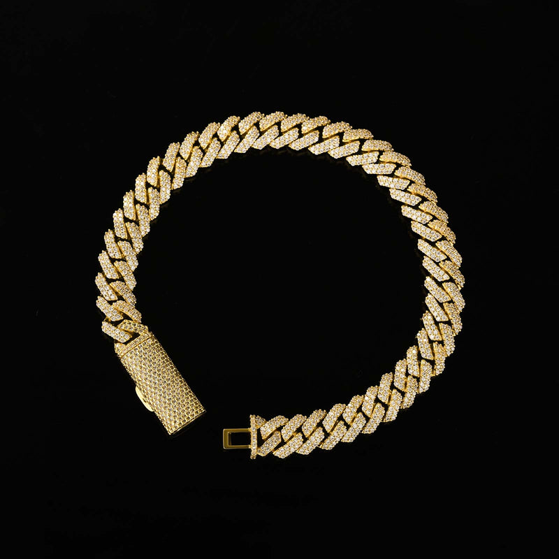Aurellia 8mm Miami Cuban Yellow Gold Long