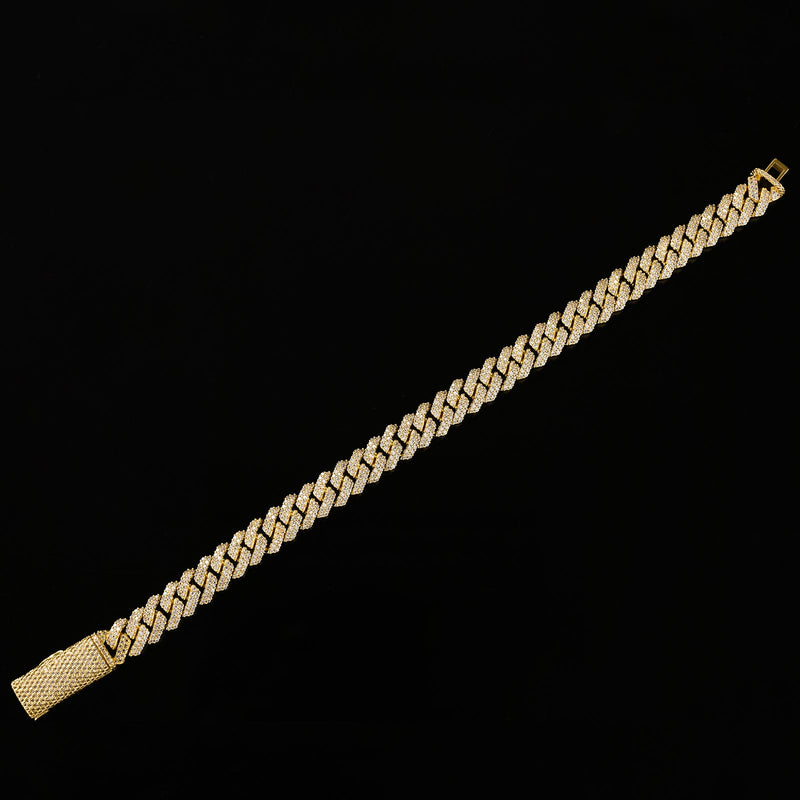 Aurellia 8mm Miami Cuban White Gold Long