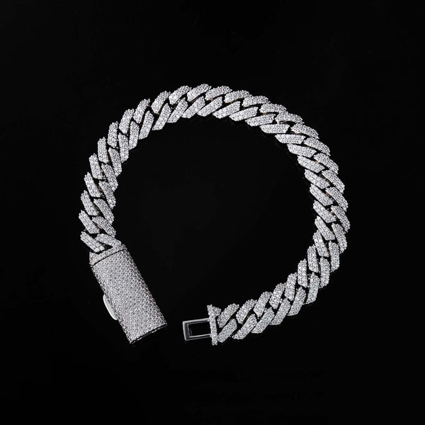 Aurellia 10mm Miami Cuban White Gold Long