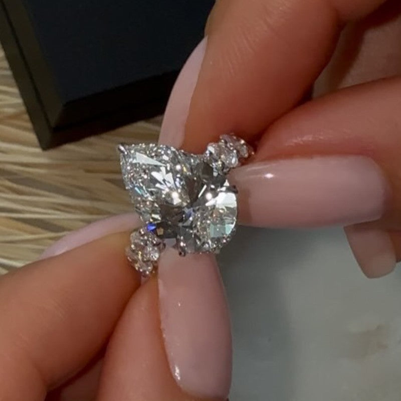 Aurellia Luxe Pear Ring Yellow Gold