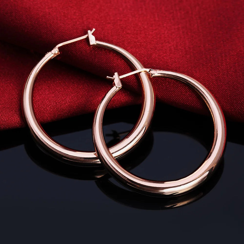 Silver Round earrings