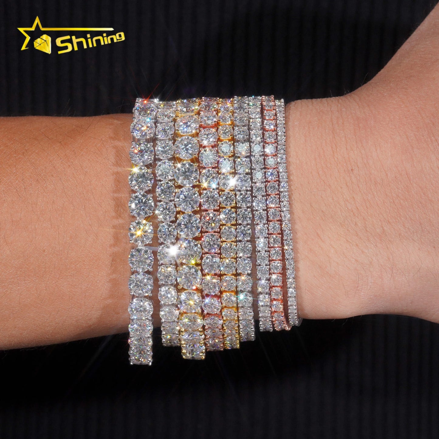 Aurellia Jewelry Iced-Out Moissanite Cuban Link Necklace | VVS Diamond-Alternative Chain in 925 Sterling Silver | Luxury Hip-Hop Bling for Men & Women