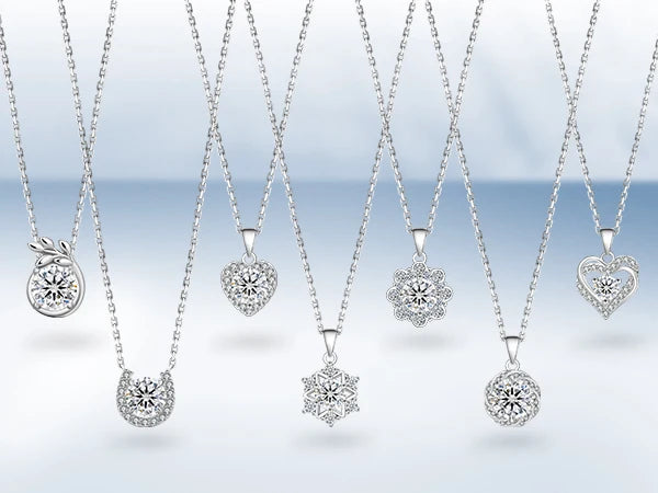 Aurellia Jewelry™ 1.0CT VVS Love Heart Moissanite Pendant Necklace – 925 Sterling Silver