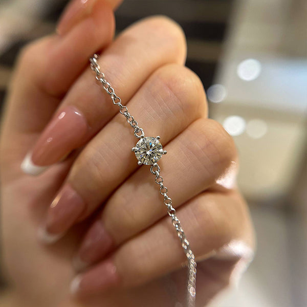 Aurellia Moissanite 6 Prong Classic Yellow Gold