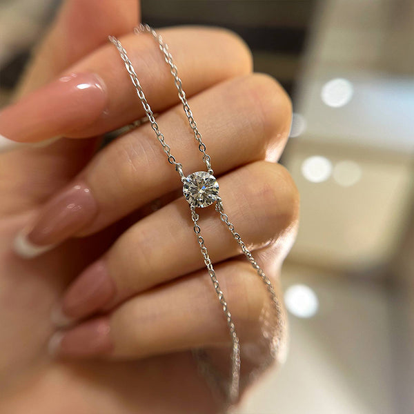 Aurellia Moissanite 4 Prong 1ct Yellow Gold