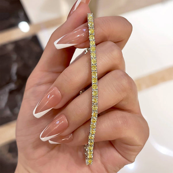 Aurellia Yellow Sapphire Classic White Gold