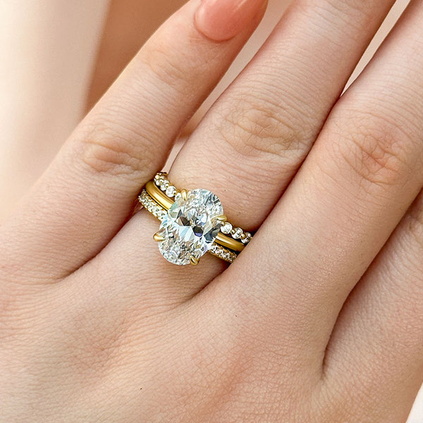 Aurellia Oval Two-Tone Set White Gold