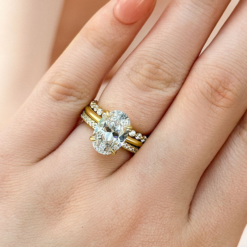 Aurellia Oval Two-Tone Set White Gold