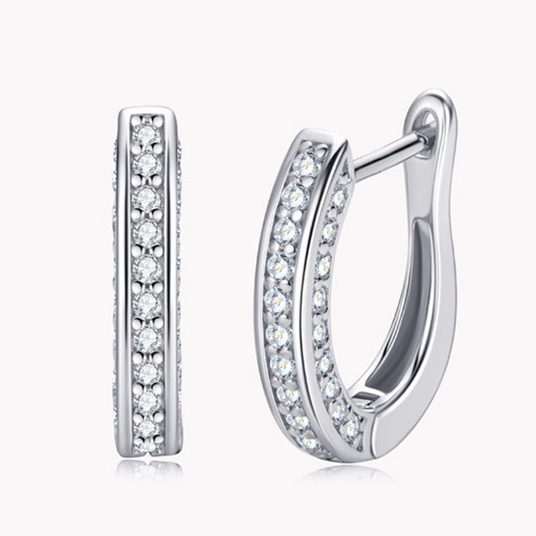 0.2Ct Moissanite Fashion Design Stud Earrings