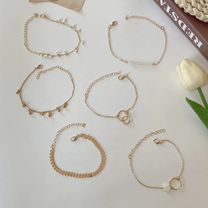 Trendy 6-Piece Stackable Bracelet