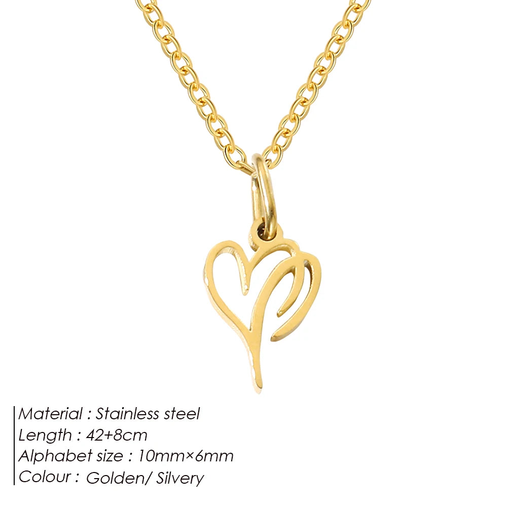 Aurellia Signature Letter Pendant Necklace