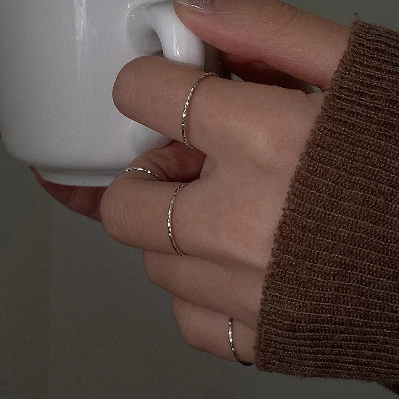 Sterling Silver Round Rings