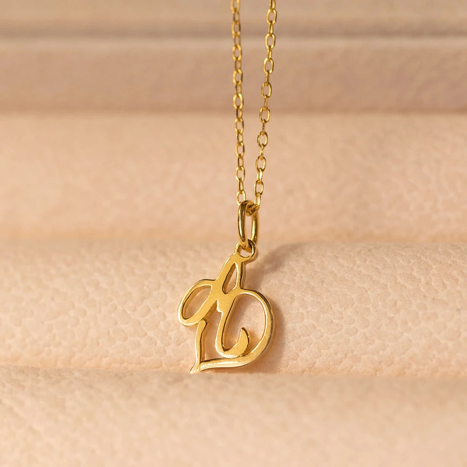 Aurellia Signature Letter Pendant Necklace