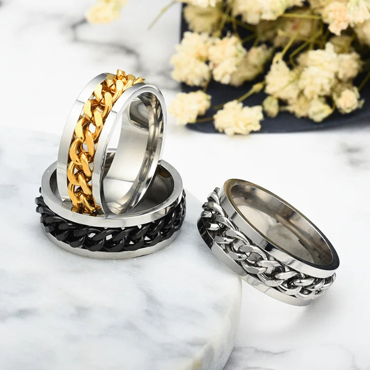 Titanium Steel Rotatable Chain Rings