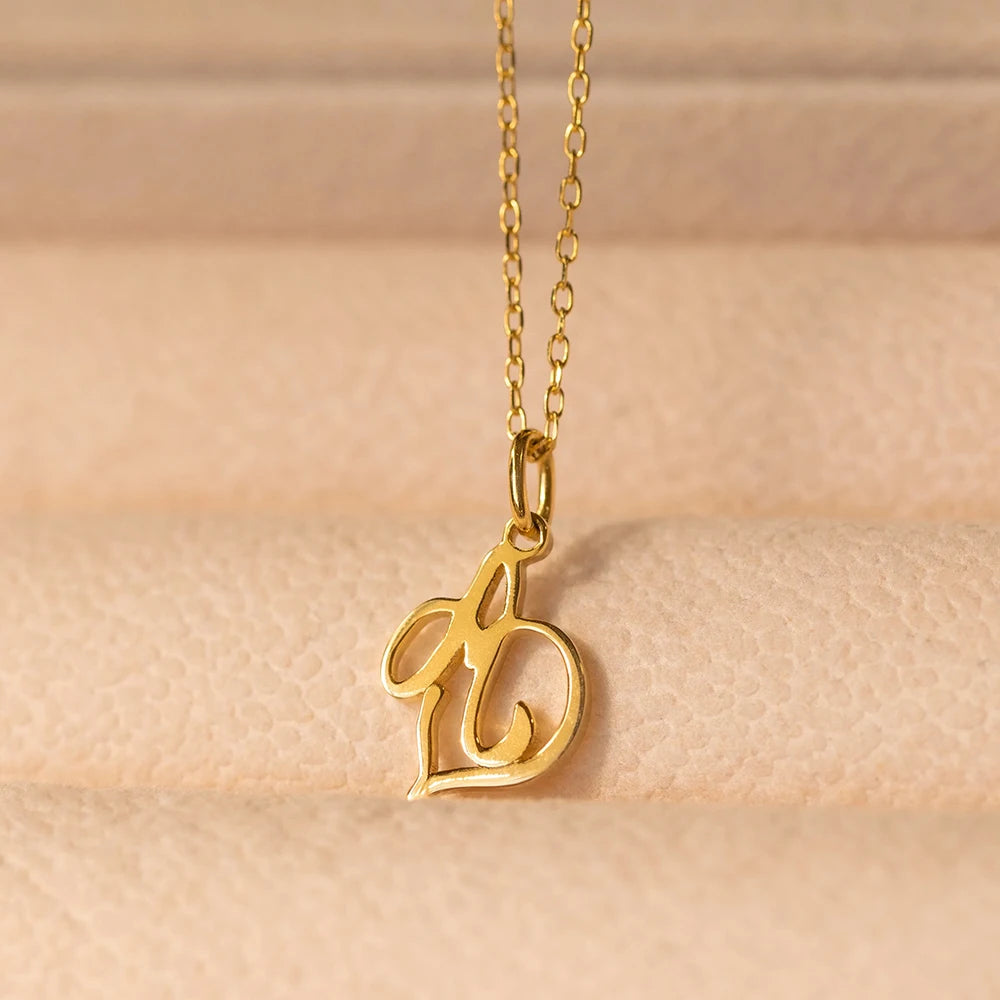 Aurellia Signature Letter Pendant Necklace