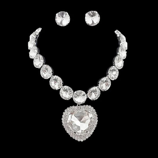 Necklace, earring, jewelry set