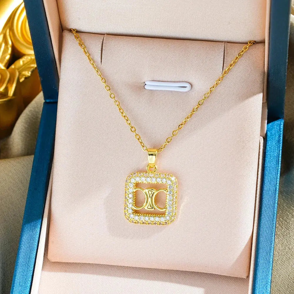 Niche Letter Necklace For Women Acrylic Fashion Jewelry My Store