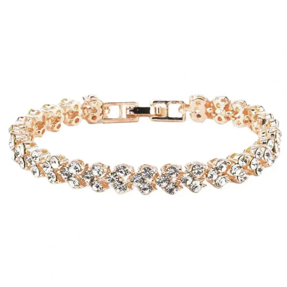 Elegant Women Chain Bracelet Cubic Zircon Rhinestone My Store