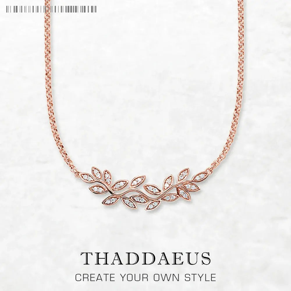 Tendrils Leaves Necklace 925 Sterling Silver Gift Women My Store