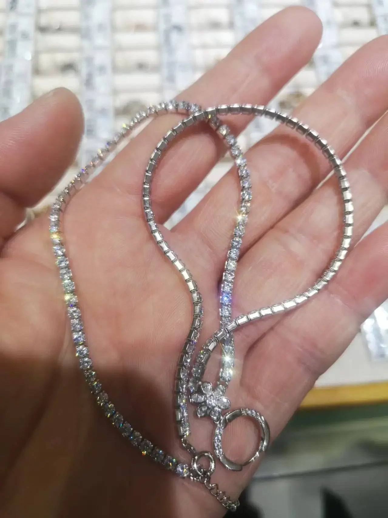 Dazzling Silver Necklace