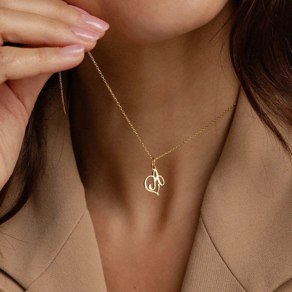 Aurellia Signature Letter Pendant Necklace