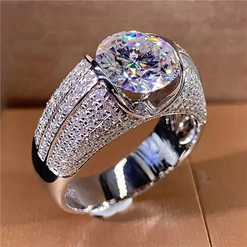 Luxurious Elegant White Zircon Wedding Ring For Women My Store