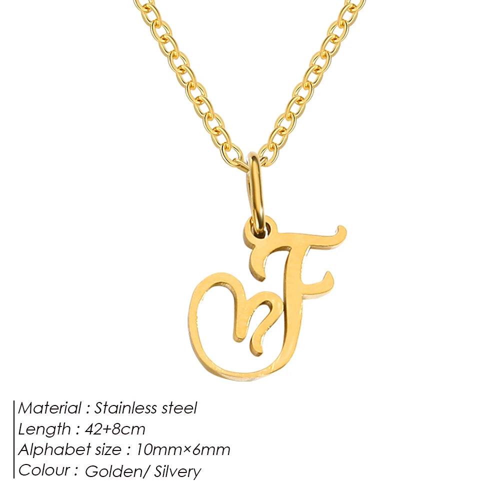 Aurellia Signature Letter Pendant Necklace