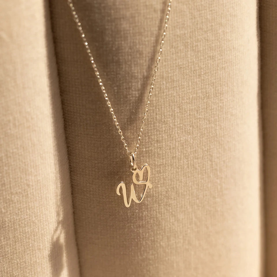 Aurellia Signature Letter Pendant Necklace