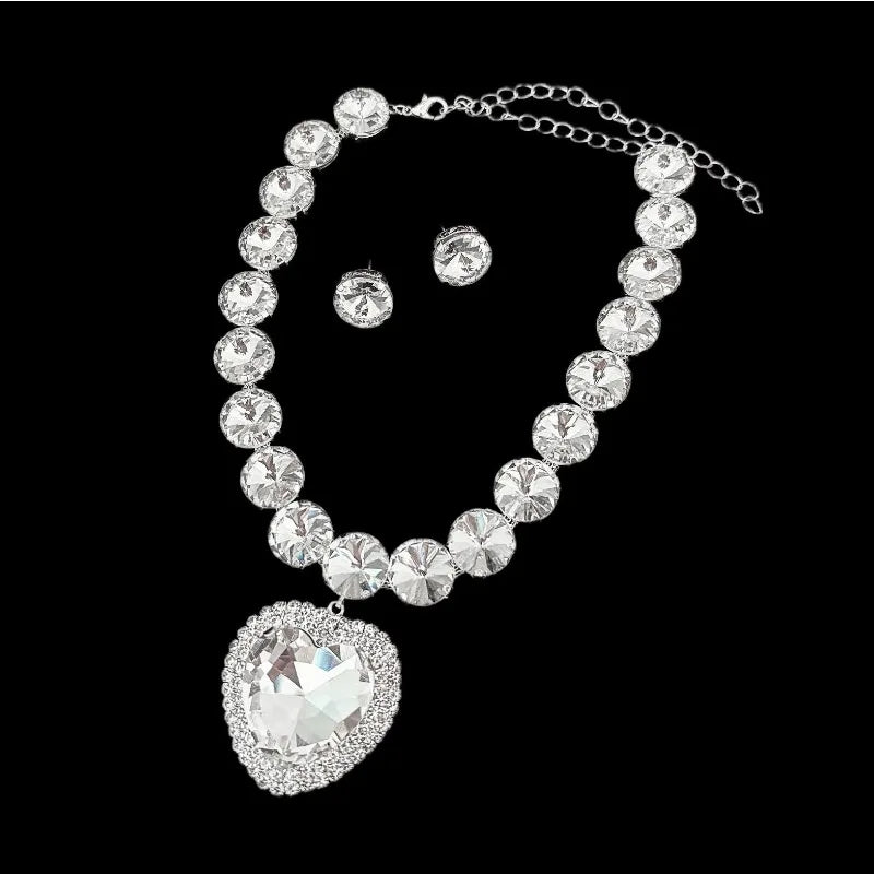 Necklace, earring, jewelry set