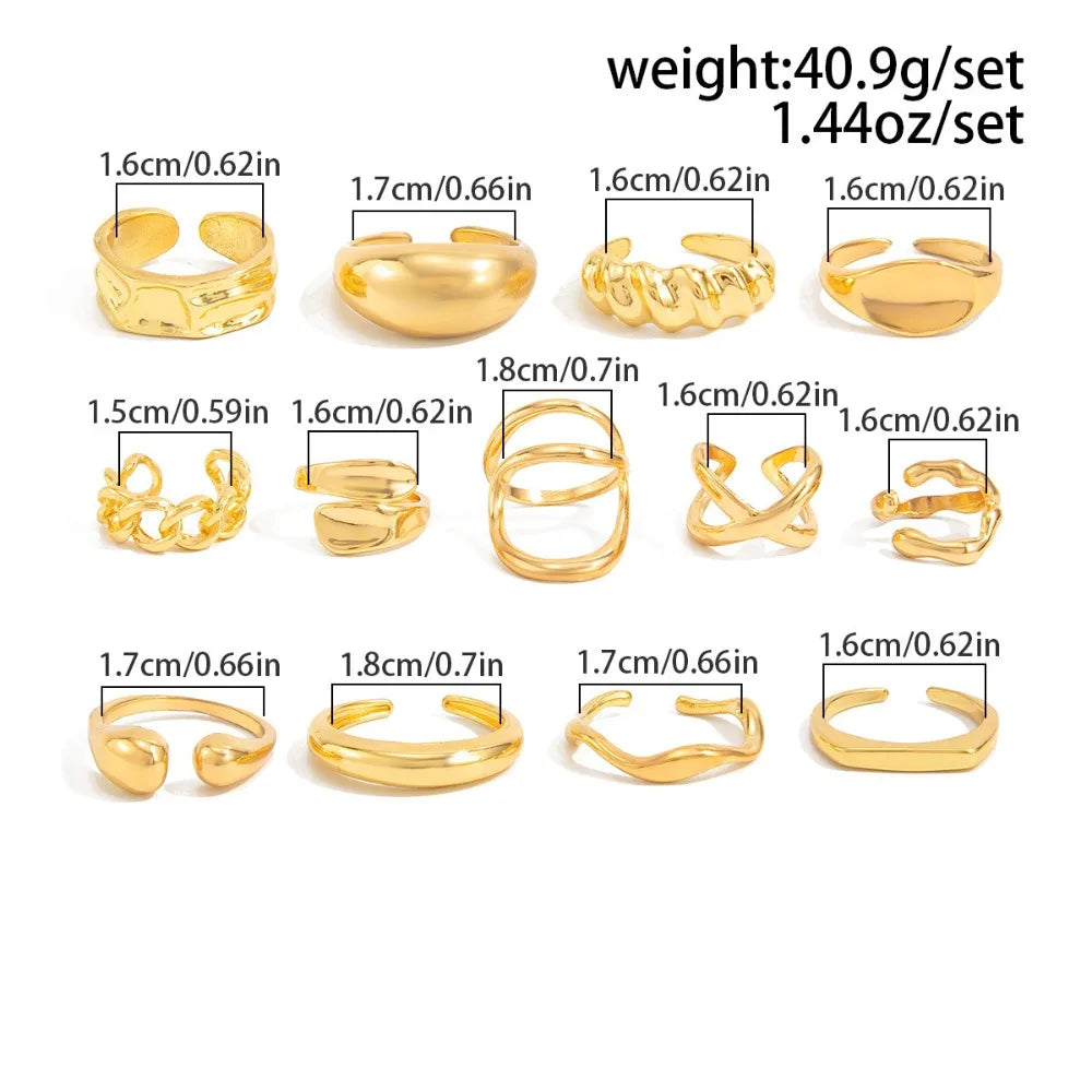 Rings Set Fashion