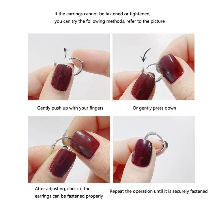 Silver Round Earrings